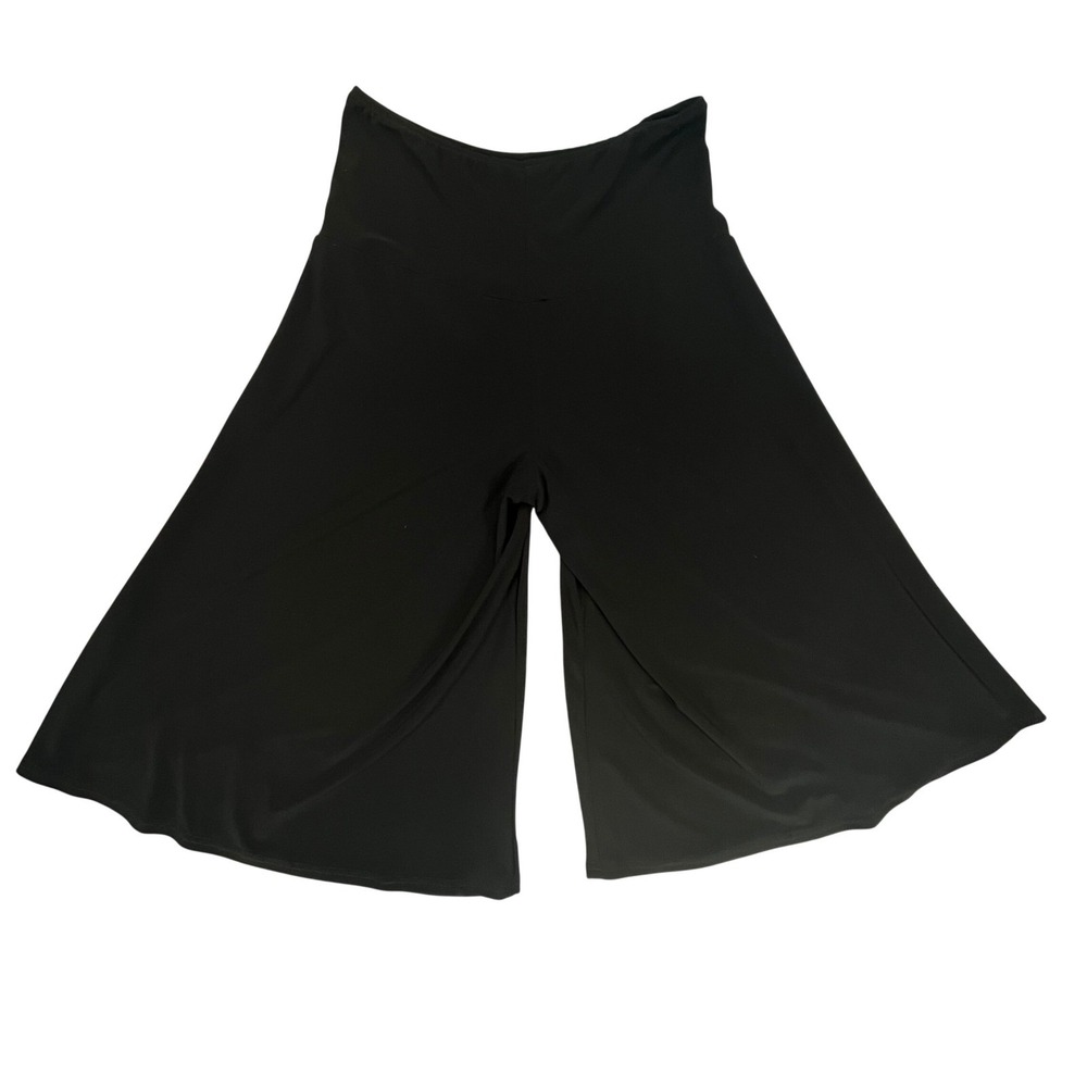 Joseph Ribkoff Women Pants Black Wide Leg Culottes Cropped Career Size 6